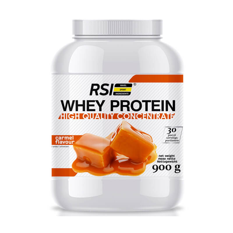 RSI Białko Whey Protein High Quality Concentrate Karmelowy 900g