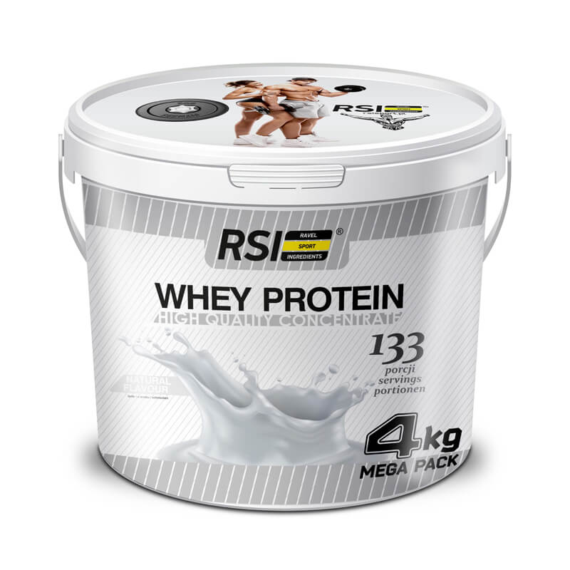 RSI Białko Whey Protein High Quality Concentrate Naturalny 4000g
