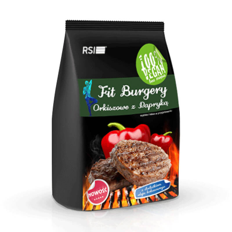 RSI Fit Burgery Orkiszowe z Papryką Proteinowe 100g