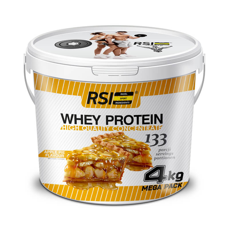 RSI Białko Whey Protein High Quality Concentrate Szarlotka 4000g